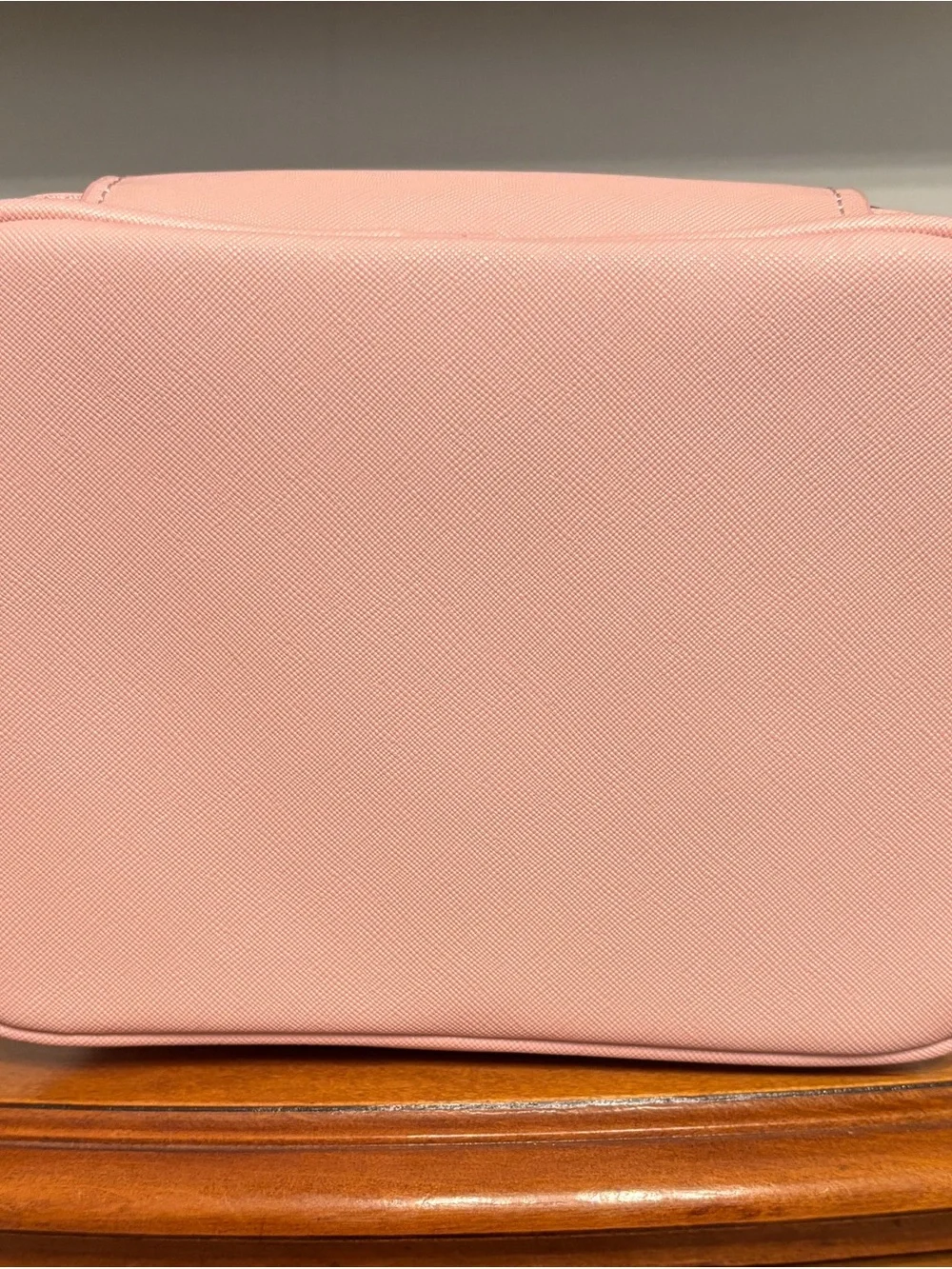 Ted Baker Blush Pink Double Zip Cosmetic Case with Gold Hardware